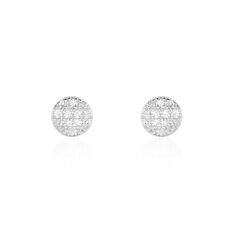 Boucles D'oreilles Puces Teani Or Blanc Diamant - Clous d'oreilles Femme | Marc Orian