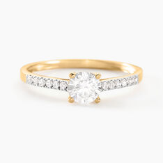 Bague Manon Or Jaune Oxyde De Zirconium - Bagues Solitaire Femme | Marc Orian