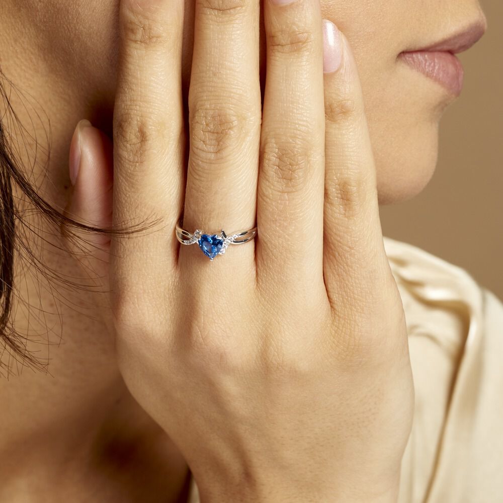 Bague Argent Blanc Avalon Oxyde De Zirconium - Solitaires Femme | Marc Orian