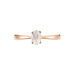 Bague Solitaire Or Rose Lexine Morganite - Bagues pierres fines Femme | Marc Orian