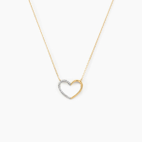 Collier Faiga Or Jaune Diamant - Colliers avec pierres Femme | Marc Orian