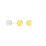 Boucles D'oreilles Puces Fidelia Boule Diamantee Or Jaune - Puces Femme | Marc Orian
