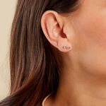 Boucles D'oreilles Puces Phedra Or Jaune Argent Blanc - Puces Femme | Marc Orian