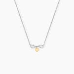 Collier Or Jaune et Argent Blanc Oxyde De Zirconium - Colliers avec pierres Femme | Marc Orian