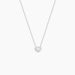 Collier Purete Or Blanc Diamant - Colliers avec pierres Femme | Marc Orian