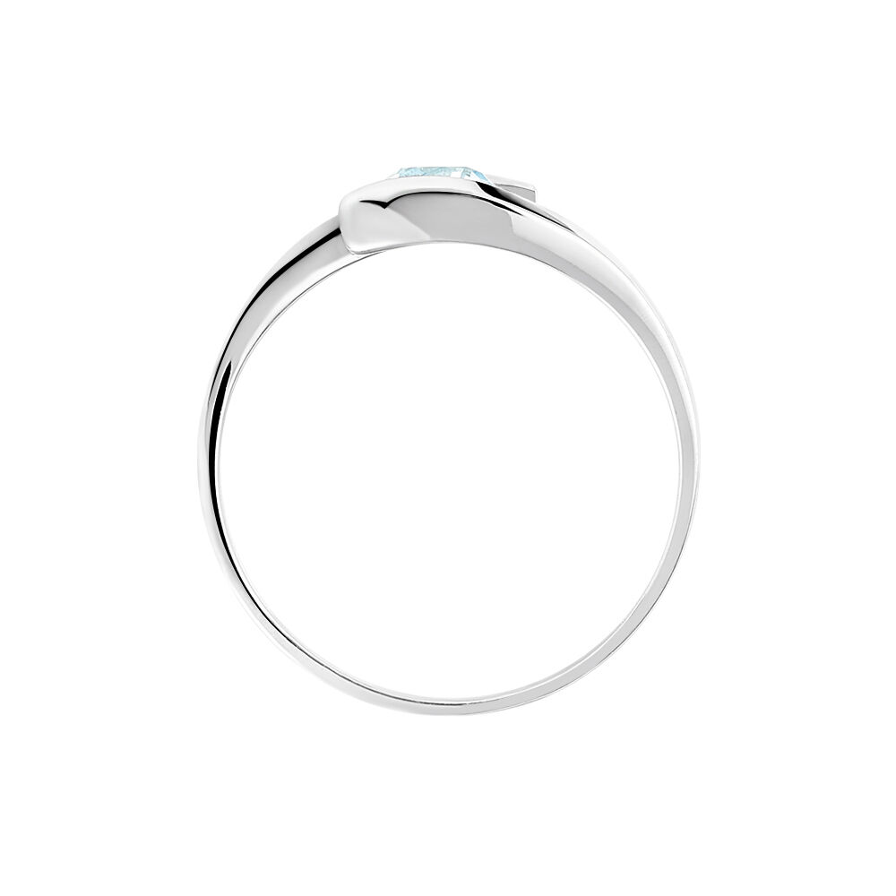Bague Camilia Or Blanc Topaze - Bagues pierres fines Femme | Marc Orian