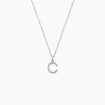 Pendentif Klementine Or Blanc Oxyde De Zirconium - Pendentifs Femme | Marc Orian