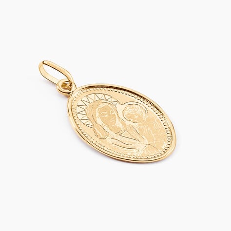 Pendentif Or Jaune Vierge A L'enfant - Bijoux personnalis&eacute;s Famille | Marc Orian