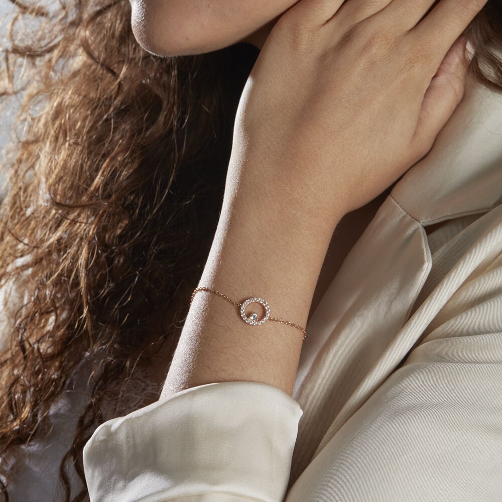 Bracelet Lila Plaqué Or Jaune Oxyde De Zirconium - Bracelets chaînes Femme | Marc Orian