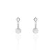 Bijoux D'oreilles Jélanie Argent Blanc Oxyde De Zirconium - Piercings d'oreilles Femme | Marc Orian