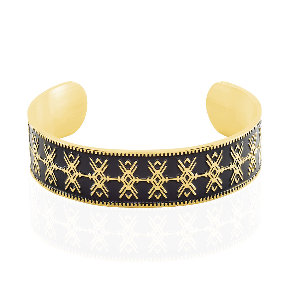 Bracelet Jonc Imagine Gwladys Acier Jaune - Bracelets joncs Femme | Marc Orian