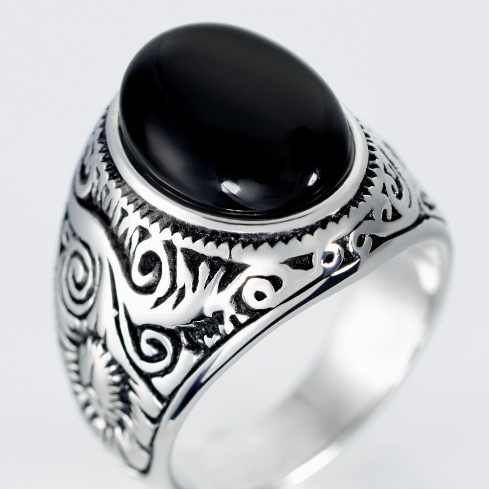 Chevaliere Zayn Acier Inoxydable Blanc Verre - Bijoux fantaisie Homme | Marc Orian