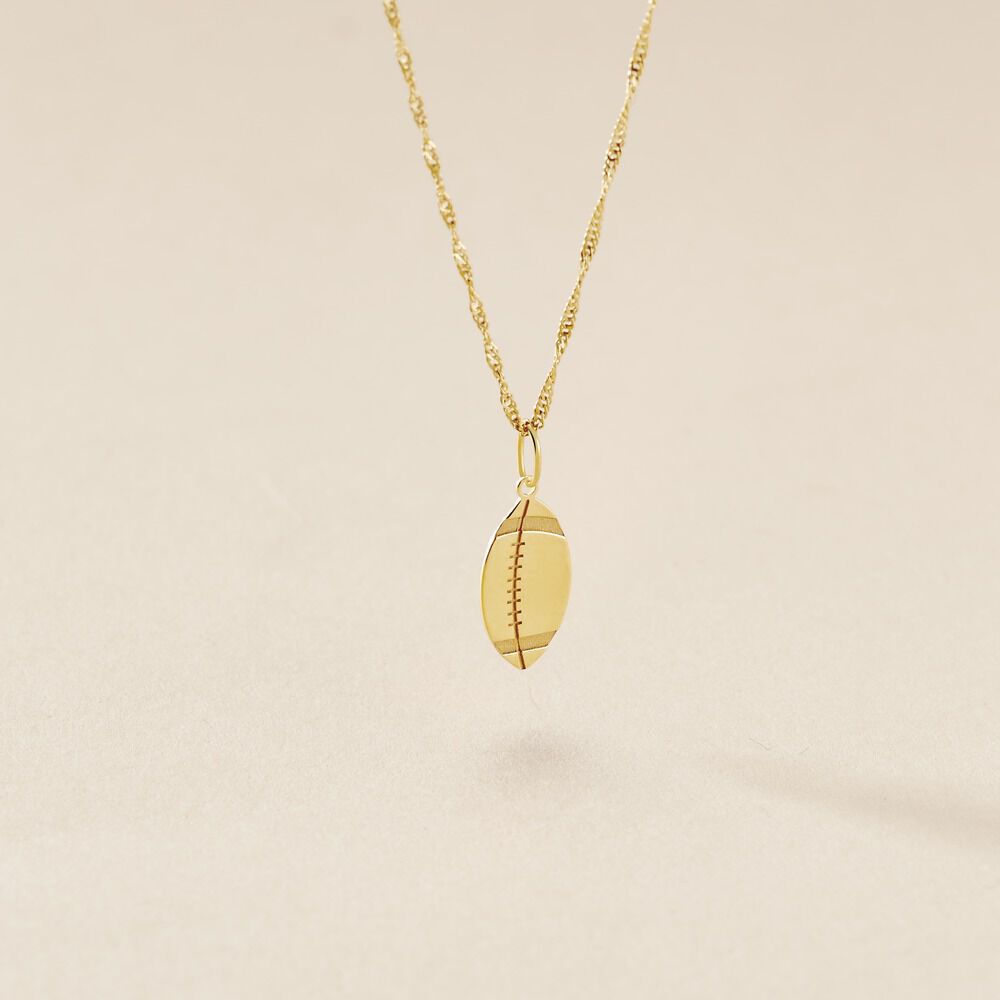 Pendentif Julius Sport Rugby Or Jaune - Pendentifs Famille | Marc Orian