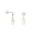 Boucles D'oreilles Pendantes Drusilla Argent  Perle De Culture Oxyde - Pendantes Femme | Marc Orian