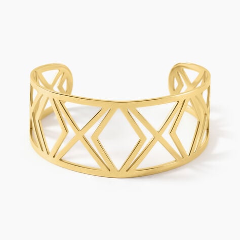 Bracelet Jonc Graphik Line Acier Blanc - Bijoux fantaisie Femme | Marc Orian