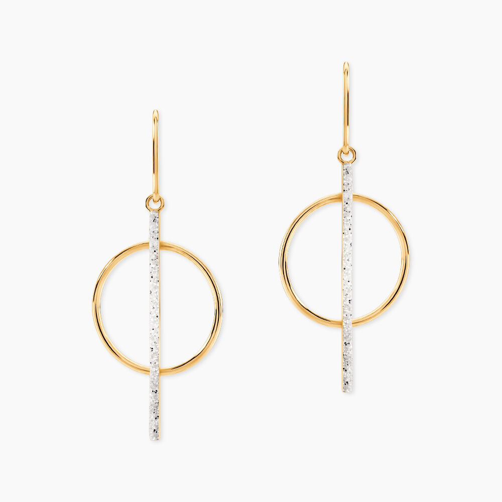 Boucles D'oreilles Pendantes Philberta Or Jaune - Pendantes Femme | Marc Orian