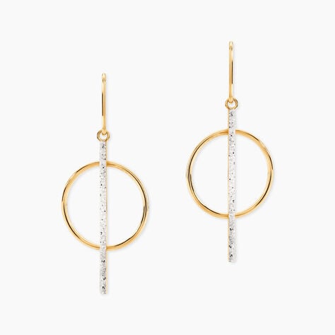 Boucles D'oreilles Pendantes Philberta Or Jaune - Pendantes Femme | Marc Orian
