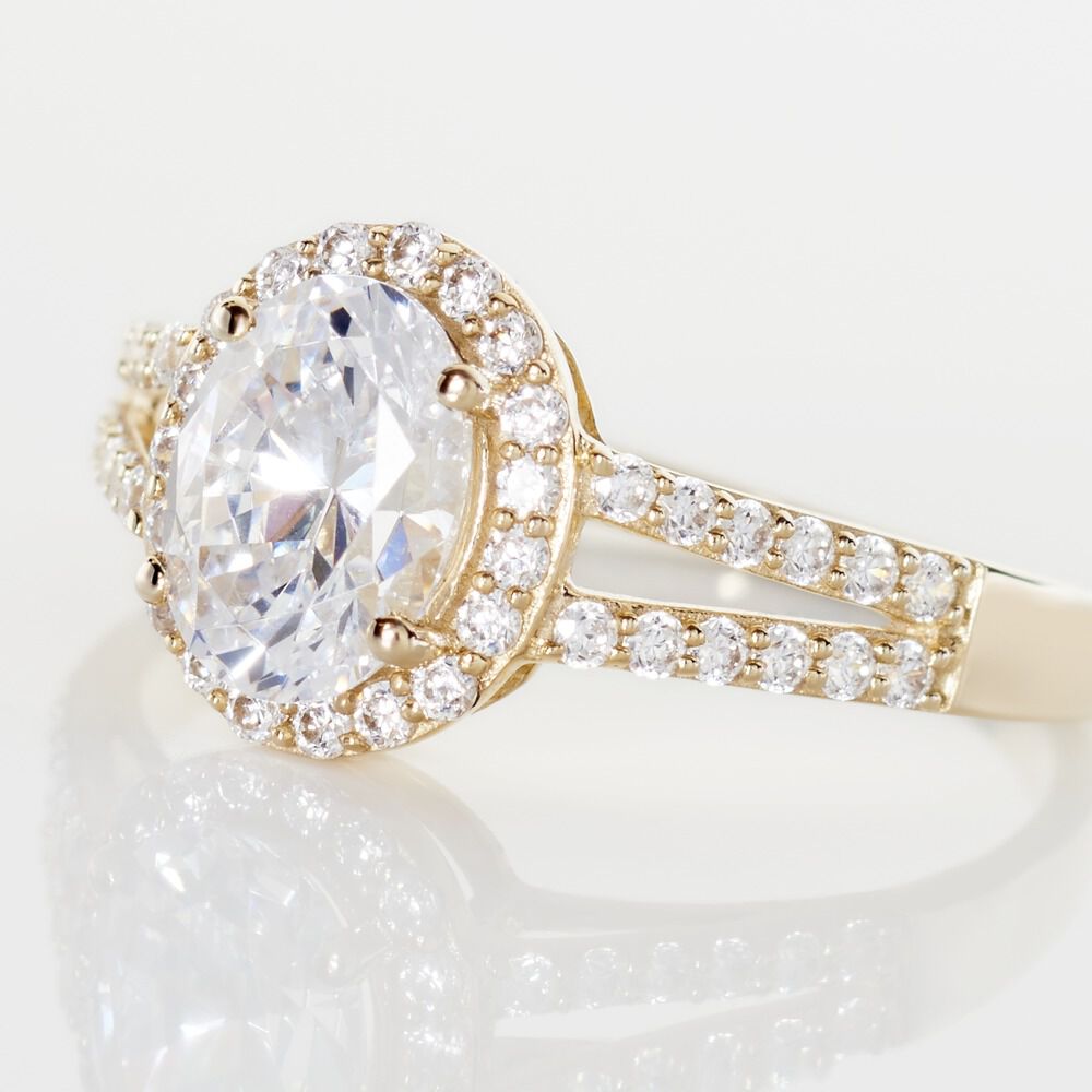 Bague Or Jaune Arjun Oxydes De Zirconium - Solitaires Femme | Marc Orian