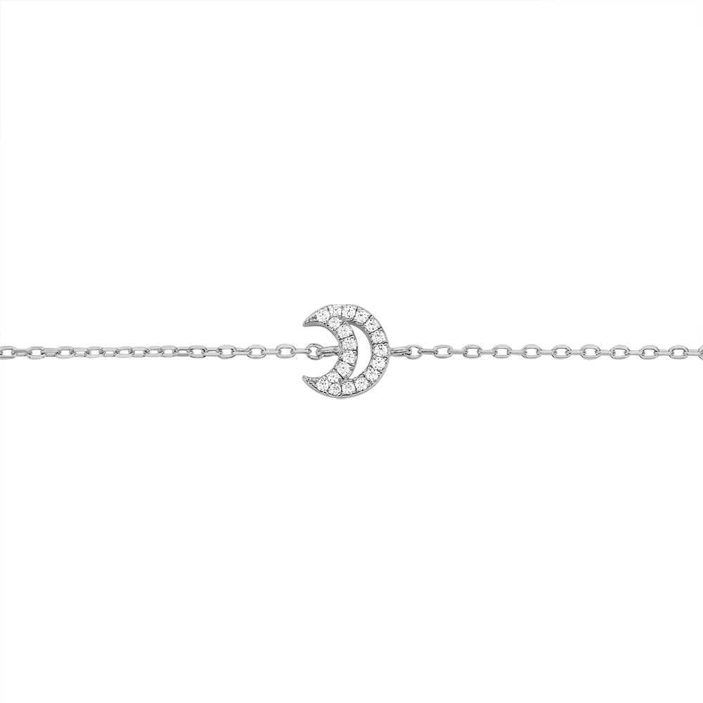 Bracelet Philine Argent Blanc Oxyde De Zirconium - Bracelets chaînes Femme | Marc Orian