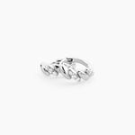 Cr&eacute;oles Fulk Argent Blanc Oxyde De Zirconium - Cr&eacute;oles Femme | Marc Orian