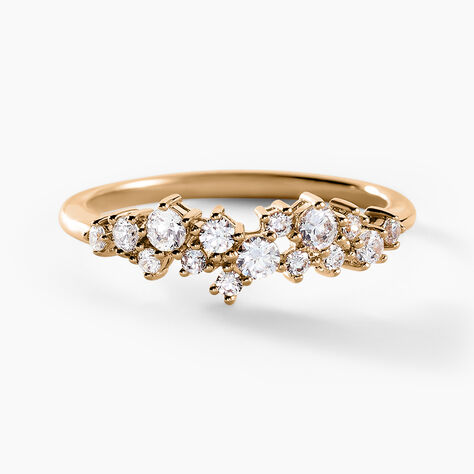 Bague Ma&iuml;ssa Plaqu&eacute; Or Dor&eacute; Oxyde De Zirconium - Bijoux fantaisie Femme | Marc Orian