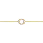 Bracelet Absolu Or Bicolore Diamant - Bracelets Anneaux Entrelaces Femme | Marc Orian