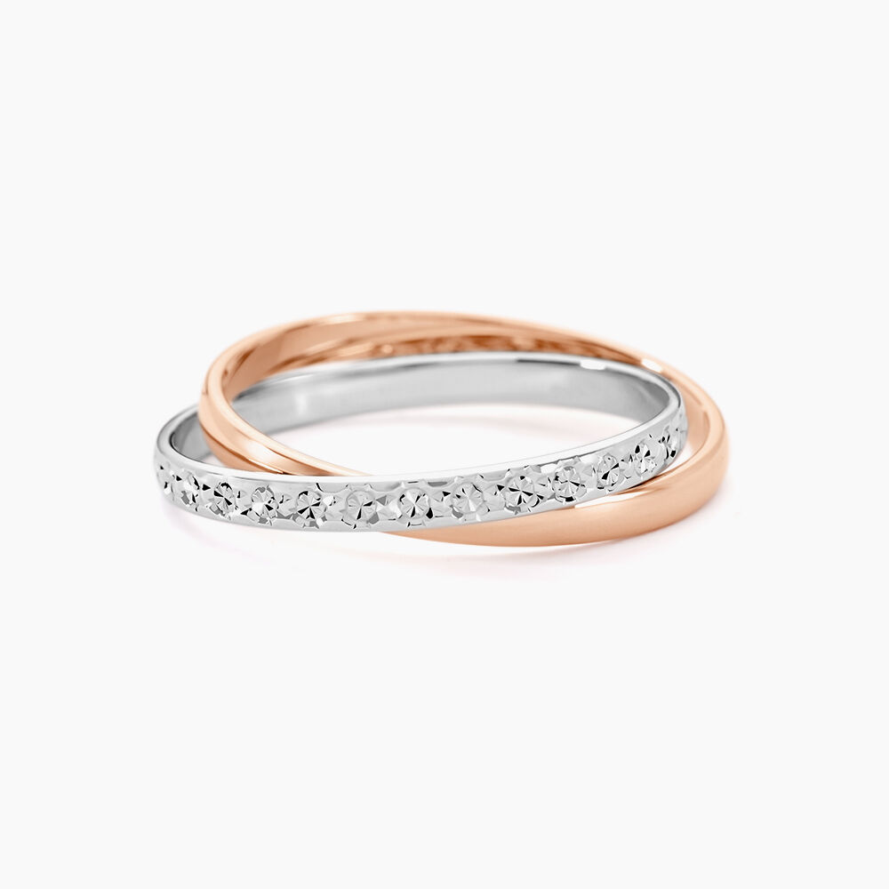 Alliance Hermana Ruban Plat Or Bicolore - Alliances duo Unisex | Marc Orian