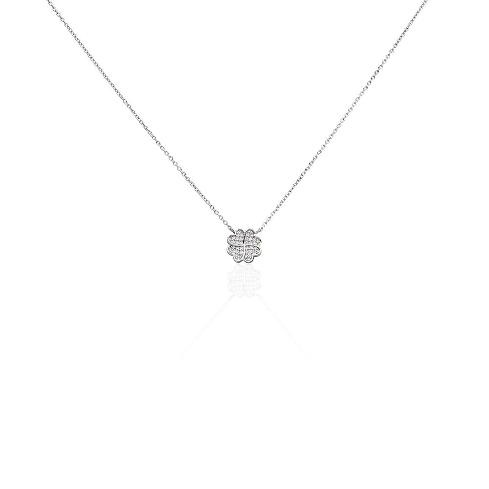 Collier Ottilie Argent Blanc Oxyde De Zirconium - Colliers avec pierres Femme | Marc Orian
