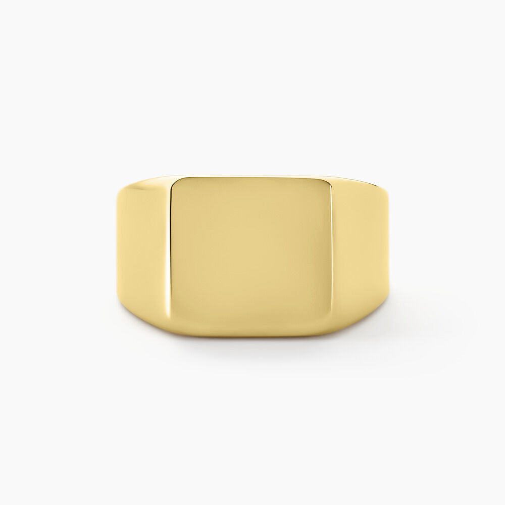 Chevalière Winebald Acier Jaune - Chevalières Homme | Marc Orian