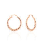 Cr&eacute;oles Asael Argent Rose - Cr&eacute;oles Femme | Marc Orian