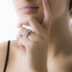 Bague Cecelia Argent Blanc Oxyde De Zirconium - Bagues avec pierre Femme | Marc Orian