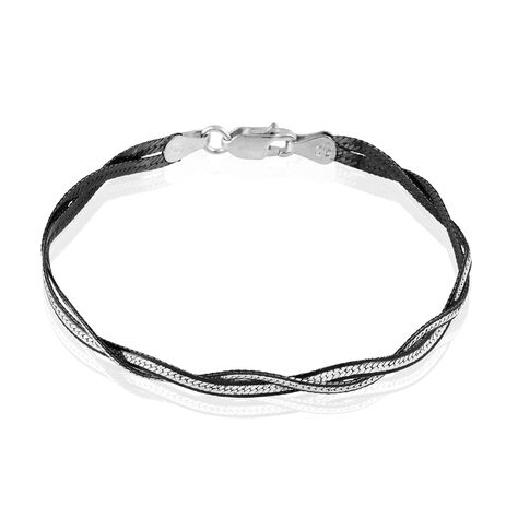 Bracelet Anaiz Argent Blanc - Bracelets mailles Femme | Marc Orian