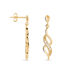 Boucles D'oreilles Pendantes Ishaae Plaqué Or Jaune Oxyde De Zirconium - Boucles d'oreilles Pendantes Femme | Marc Orian