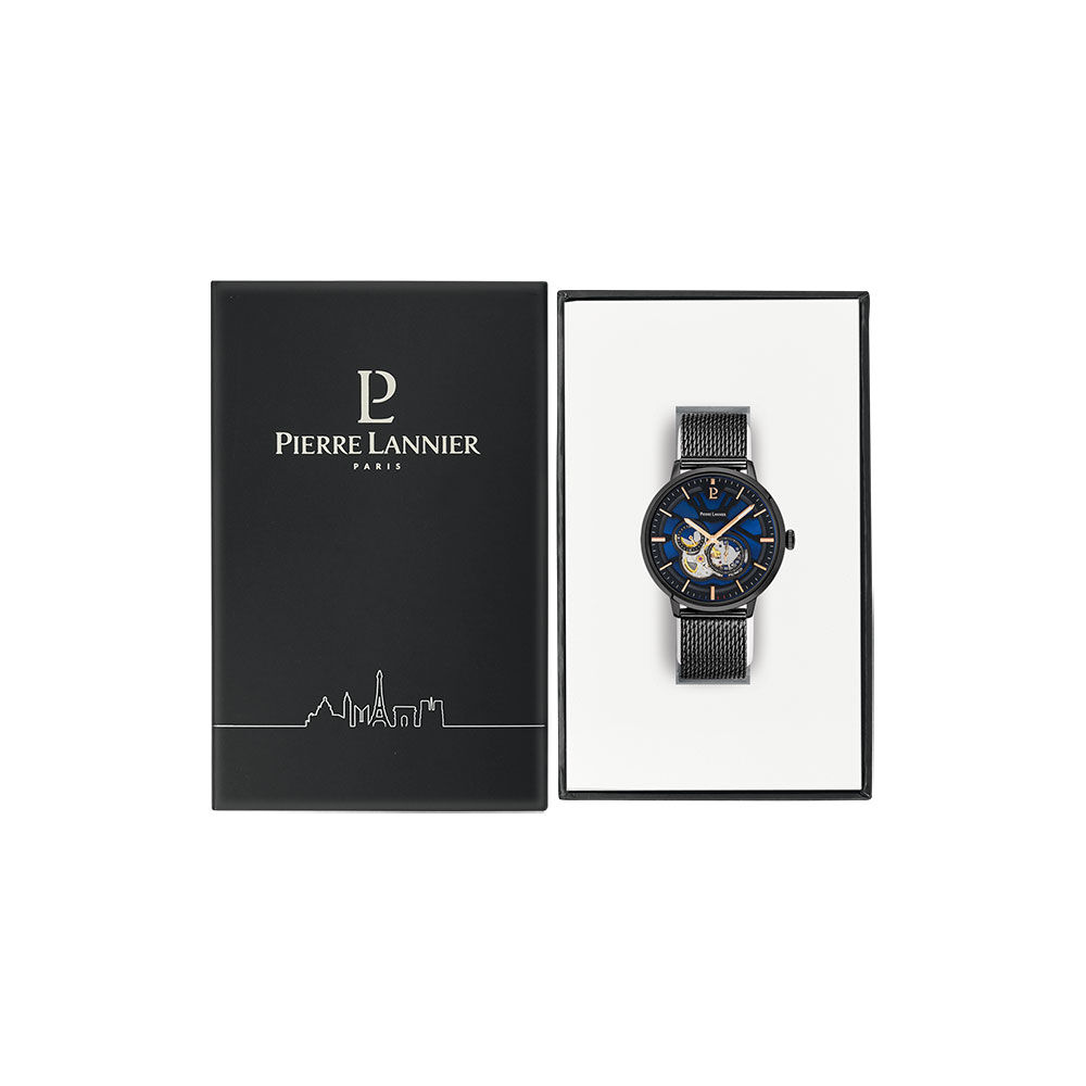 Montre Pierre Lannier Trio Noir - Montres automatiques Homme | Marc Orian