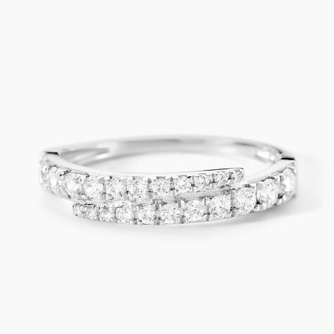 Bague Magdolna Or Blanc Oxyde De Zirconium - Bagues avec pierre Femme | Marc Orian
