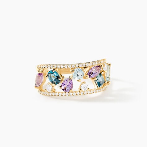 Bague Garden Or Jaune Topaze - Bagues pierres fines Femme | Marc Orian