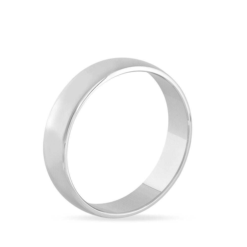 Alliance Artemissia Ruban Plat Or Blanc - Alliances duo Unisex | Marc Orian