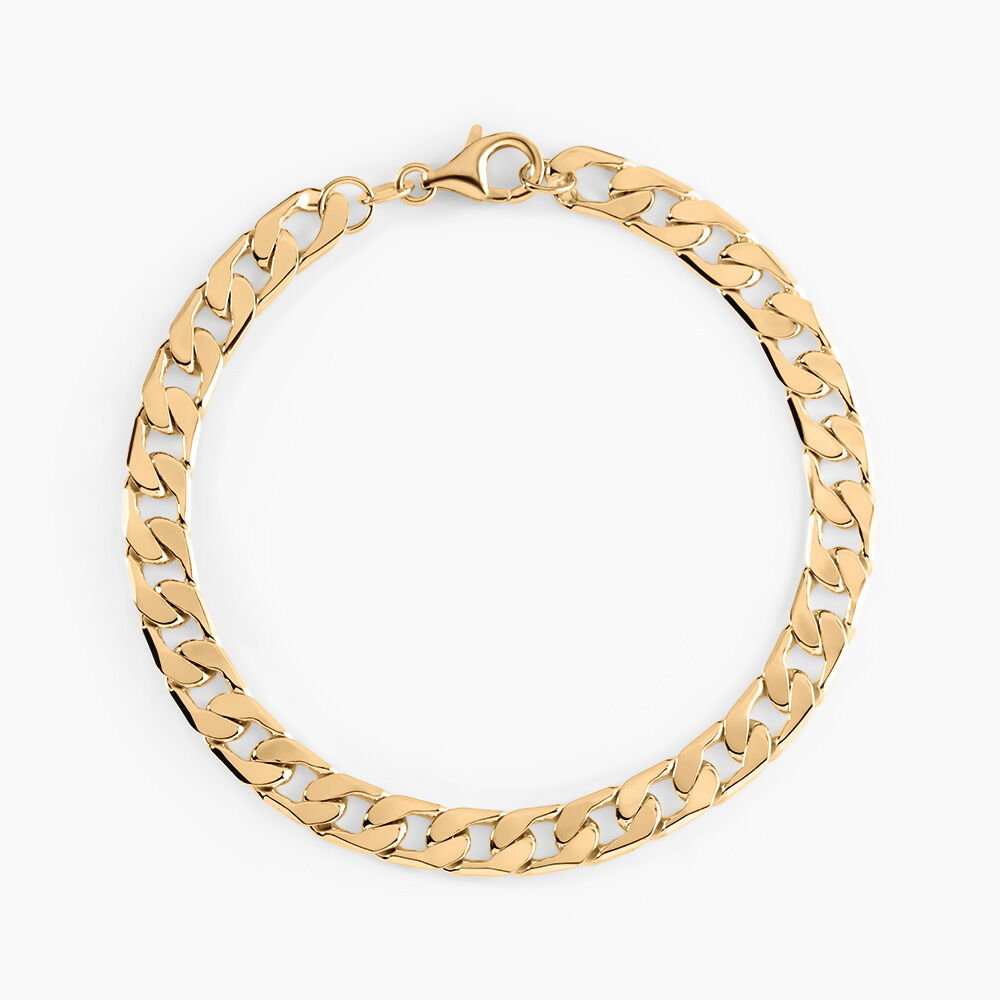 Bracelet Plaqu&eacute; Or Jaune Clement - Bracelets mailles Homme | Marc Orian