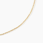 Chaine Igoa Maille Forcat Diamantee Argent Dor&eacute; A L'Or 750/1000 - Chaines Unisex | Marc Orian