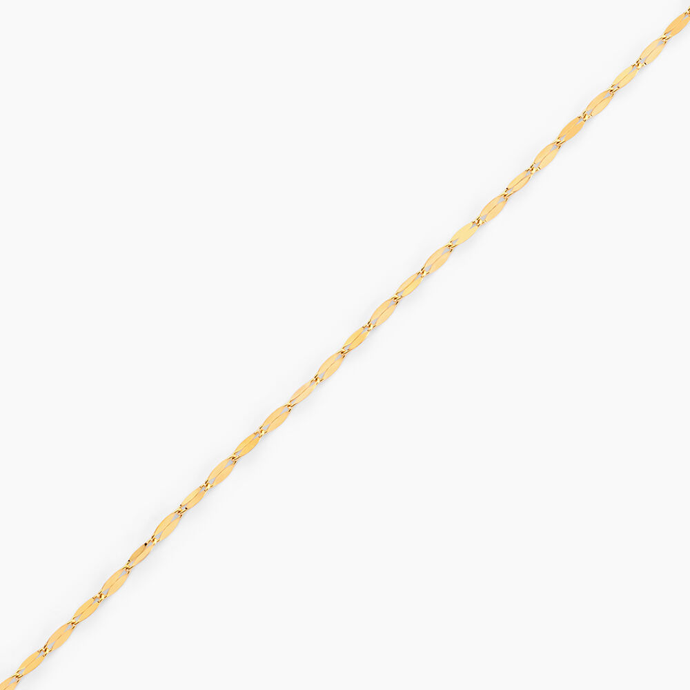 Cha&icirc;ne De Cheville Zaig Argent Dor&eacute; A L'Or 750/1000 - Chaines de cheville Femme | Marc Orian