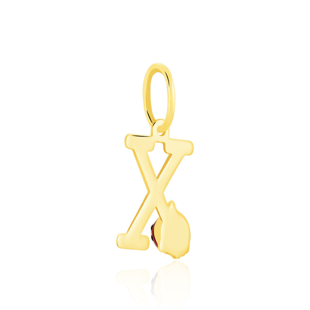 Pendentif Helidie Coccinelle Lettre Or Jaune - Pendentifs Enfant | Marc Orian