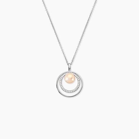 Collier Oksana Argent Blanc Perle De Culture - Colliers avec pierres Femme | Marc Orian