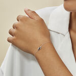 Bracelet Trinitie Or Blanc Saphir Diamant - Bracelets cha&icirc;nes Femme | Marc Orian