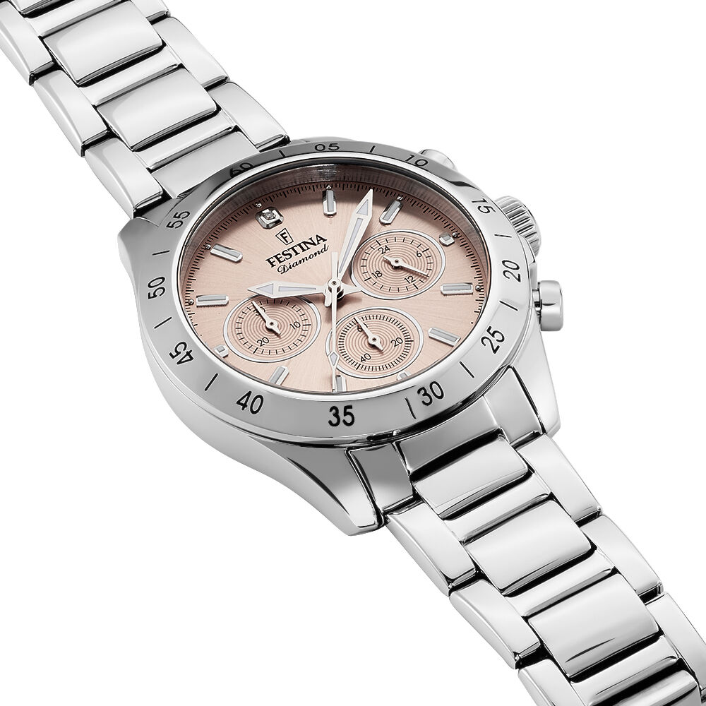 Montre Festina femme acier cuir rose - Femme - modèle F20371/2 | MATY