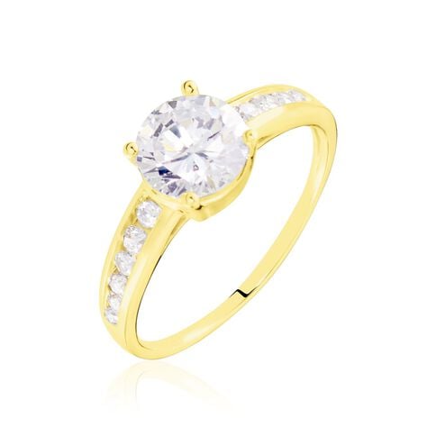 Bague Tatjana Or Jaune Oxyde De Zirconium - Solitaires Femme | Marc Orian