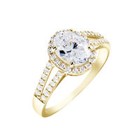 Bague Or Jaune Arjun Oxydes De Zirconium