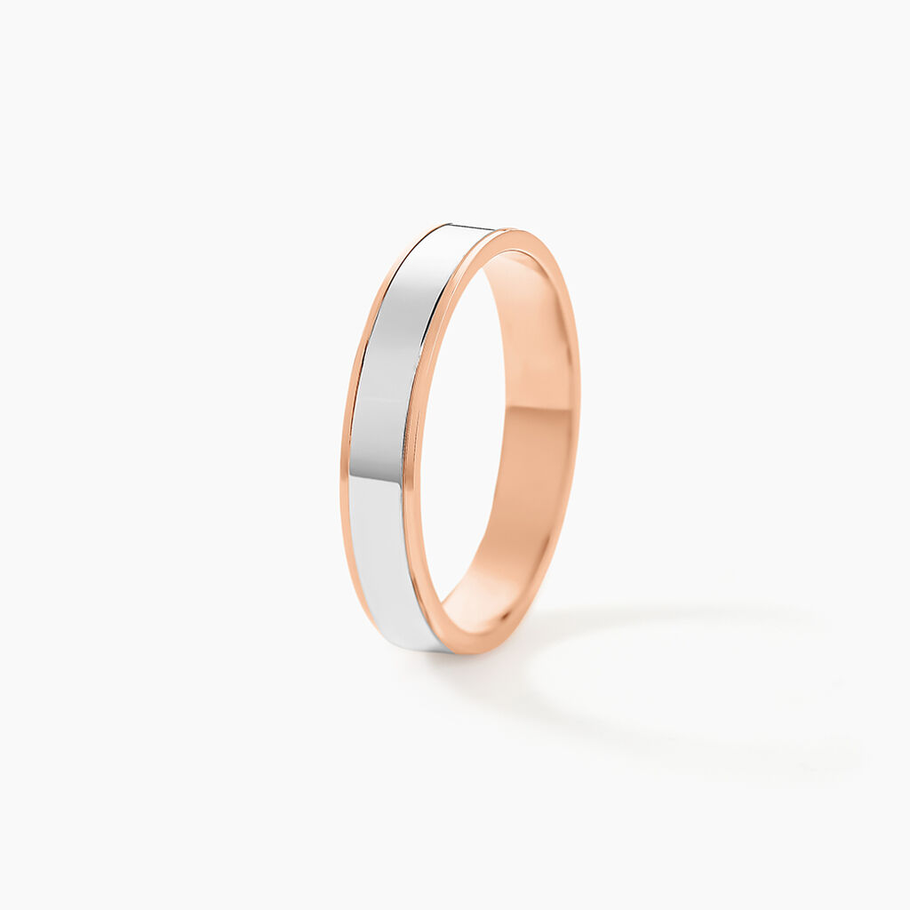 Alliance Hevan Ruban Or Bicolore - Alliances duo Unisex | Marc Orian