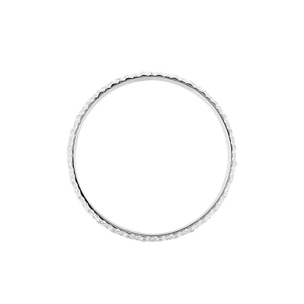 Alliance Roxie Ruban Plat Or Blanc - Alliances duo Femme | Marc Orian