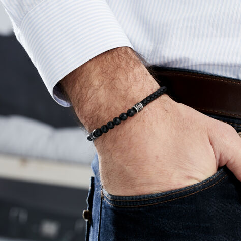 Bracelet Genaelleae Acier Blanc Agate - Bracelets Homme | Marc Orian