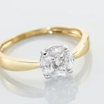 Bague Solitaire Maurena Or Jaune Oxyde De Zirconium - Solitaires Femme | Marc Orian